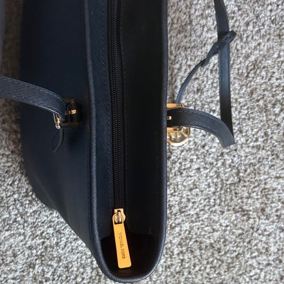 Michael Kors Black Tote with Gold Accents - Picture 8 of 10